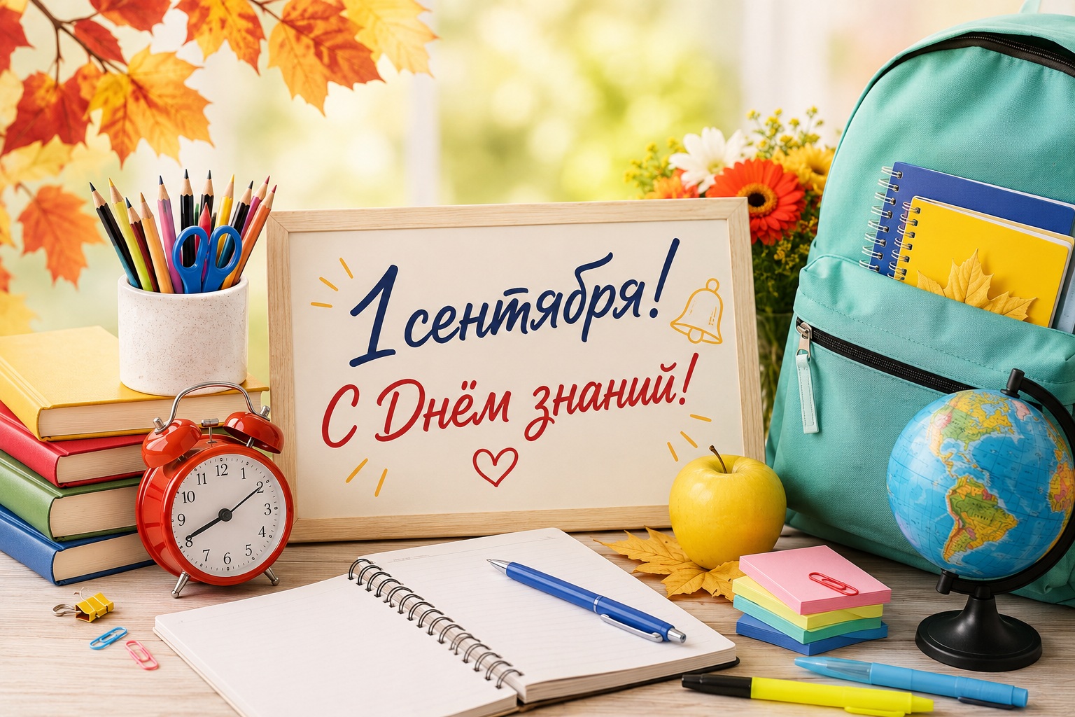 Поздравляем вас с Днём знаний — 1 сентября!