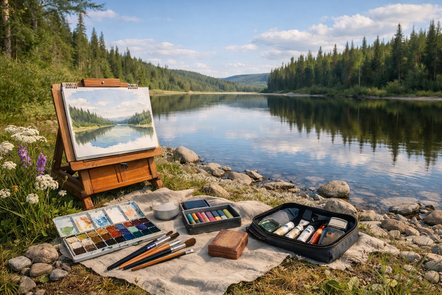 Краски родной земли: выбираем художественные материалы для пленэров коротким якутским летом